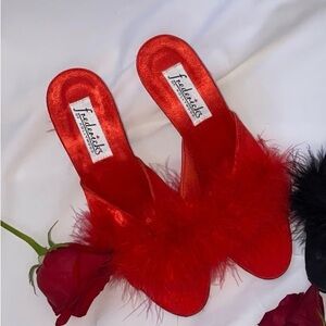 Frederick's of Hollywood Marabou Heels